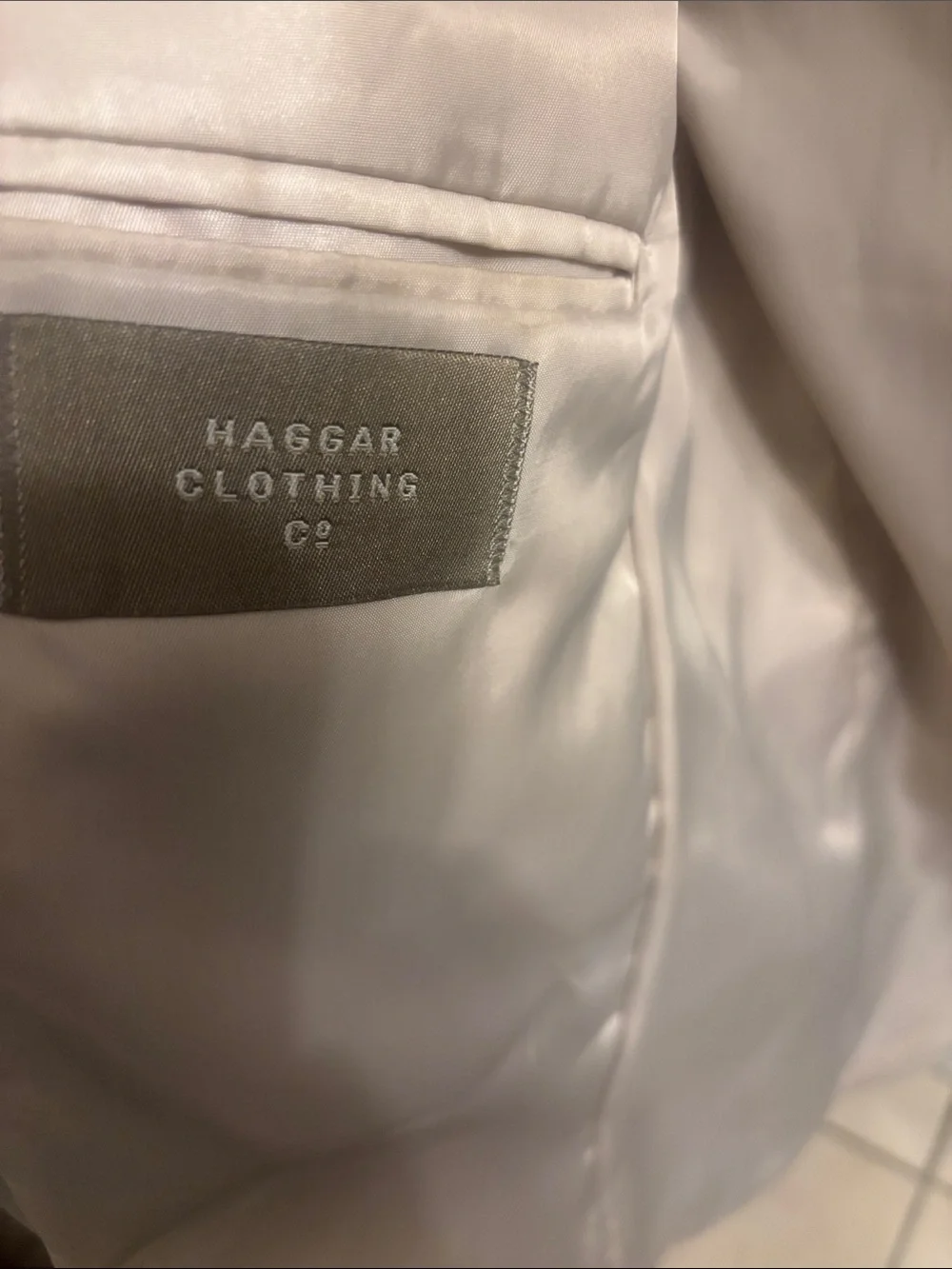 Haggar Light Beige Men's Two-Piece Suit